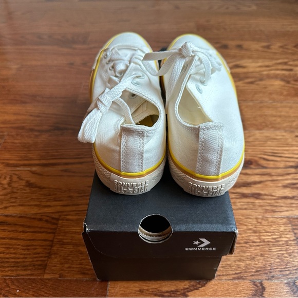 Converse low top white and orange 70s vintage look size 8 - Picture 2 of 7